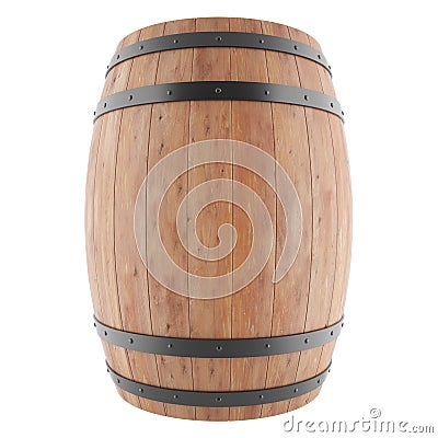 Wine, whiskey, rum, beer barrel Cartoon Illustration