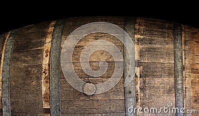 Wine wood barrel Stock Photo