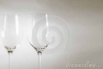 wineglass detail black and white Stock Photo