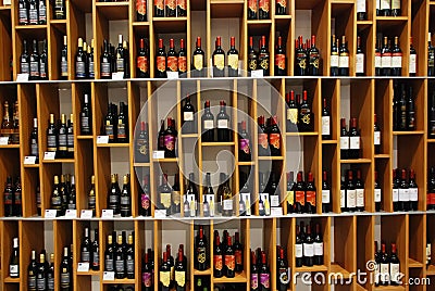 Wines Editorial Stock Photo