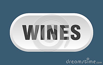 wines button Vector Illustration