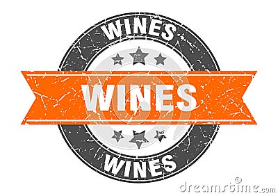 wines stamp Vector Illustration