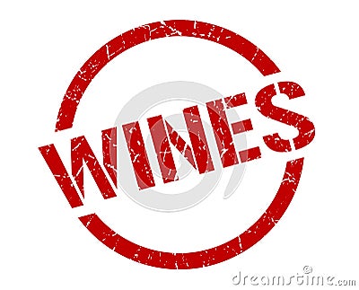 wines stamp Vector Illustration