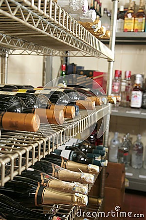 Wines store Stock Photo
