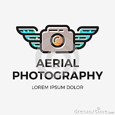 Wing-camera-logo copy Vector Illustration