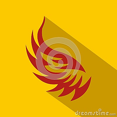 Wing icon in flat style Vector Illustration