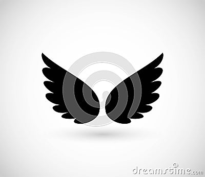 Wing icon vector art Vector Illustration