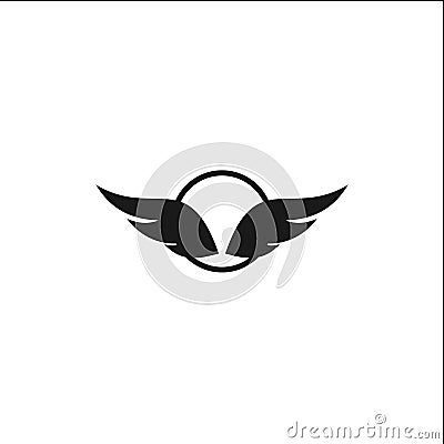 wing logo template design vector Stock Photo