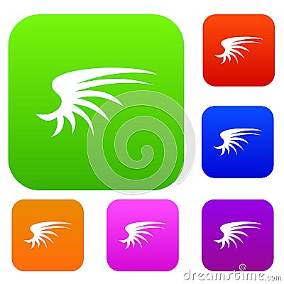 Wing set collection Vector Illustration