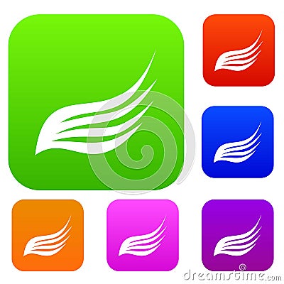 Wing set collection Vector Illustration