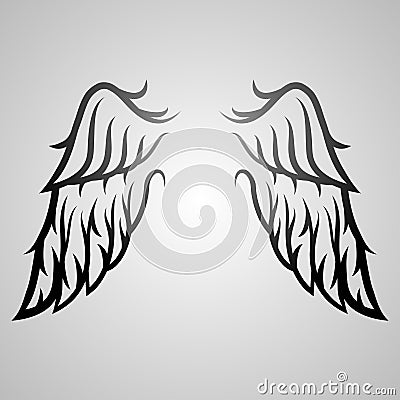 Wing Tattoo Stock Photo