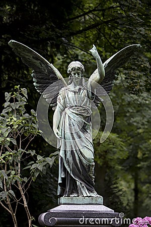 Winged angel Stock Photo