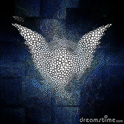 Winged being abstract Stock Photo