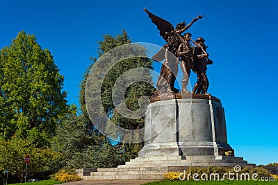 Winged Victory Monument Editorial Stock Photo