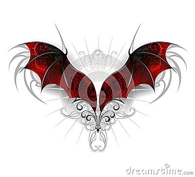 Wings of dragon Vector Illustration