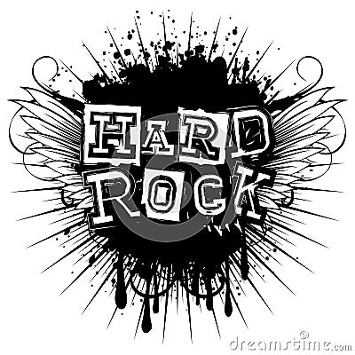 Wings hard rock_var 1 Vector Illustration