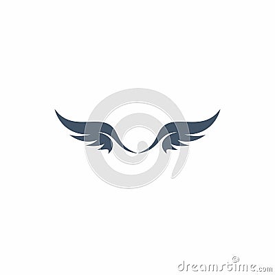 Wings Logo Vector. Wing Letter M Stock Photo