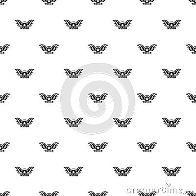 Wings star fighter pattern seamless vector Vector Illustration