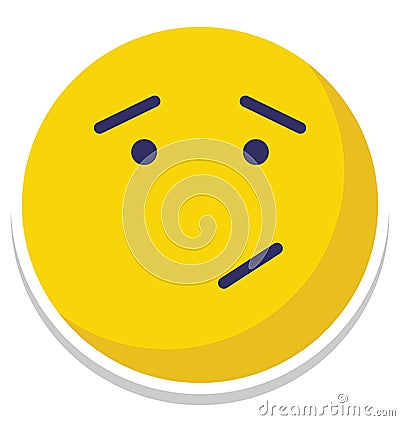winkle, thinking Vector Isolated Icon which can easily modify or edit Vector Illustration