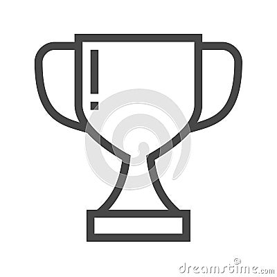 Winner Cup Vector Icon Vector Illustration