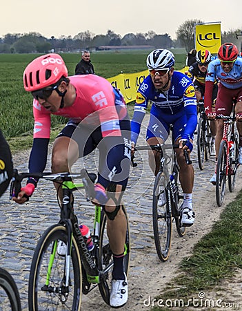 The Winner Philippe Gilbert - Paris-Roubaix 2019 Editorial Stock Photo