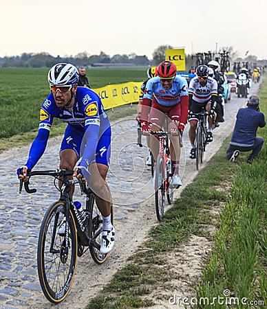 The Winner Philippe Gilbert - Paris-Roubaix 2019 Editorial Stock Photo