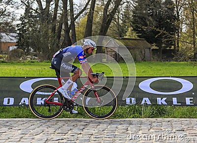 The Winner of the Race, Mathieu van der Poel - Paris-Roubaix 2023 Editorial Stock Photo