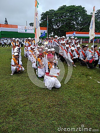 Winner of the science college in assam,india Editorial Stock Photo