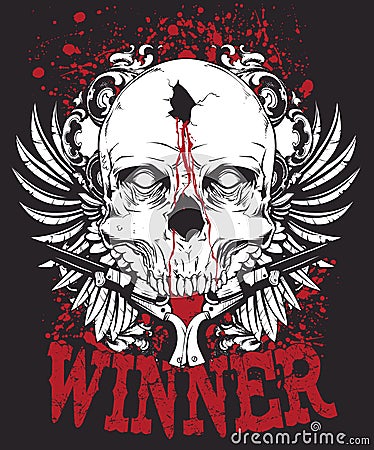 Winner shot Vector Illustration