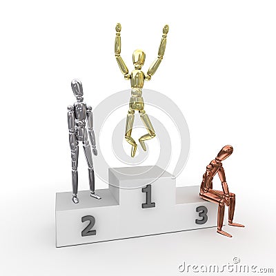 The Winner Takes It All - Metal Stock Photo