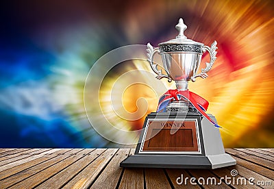 Winner trophy Stock Photo