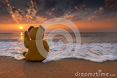 Winnie greets the sunrise Stock Photo