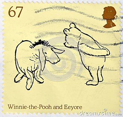 Winnie The Pooh and Eeyore characters Editorial Stock Photo