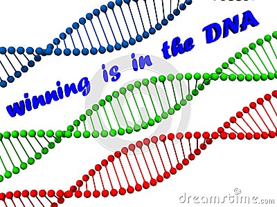 Winning dna Stock Photo