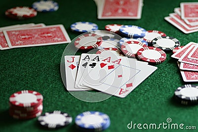 Winning Hand Stock Photo