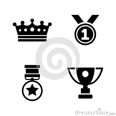 Winning. Simple Related Vector Icons Vector Illustration