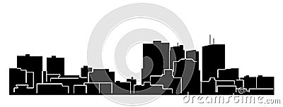 Winnipeg, Manitoba, Canada Vector Illustration