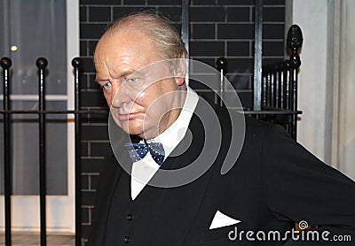 Winston Churchill at Madame Tussaud's Editorial Stock Photo