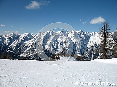 Winter Alps Stock Photo