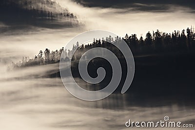 Winter atmosphere in the Hautes-Vosges Stock Photo