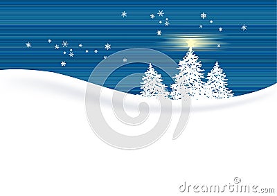 Winter background Vector Illustration