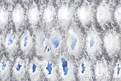 Winter background with snow texture closeup. Lattice Stock Photo