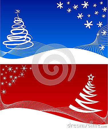 Winter backgrounds. [Vector] Vector Illustration