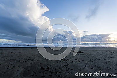 Winter beach Stock Photo