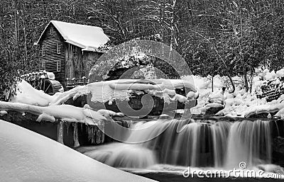 Winter Blankets The Grist Mill Stock Photo