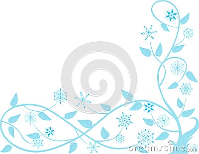 Winter branch Vector Illustration