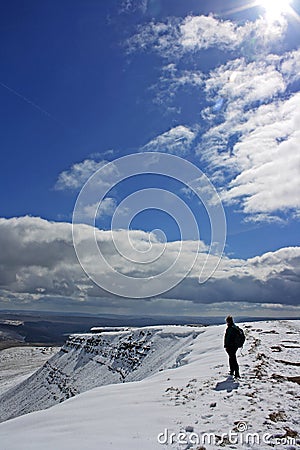 Winter on the Brecon Beacons Stock Photo
