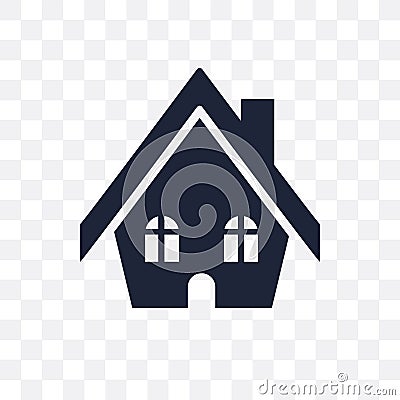 winter Cabin transparent icon. winter Cabin symbol design from W Vector Illustration