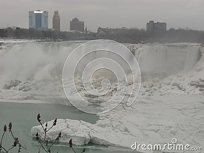 Niagara Falls Ontario Canada in the winter Editorial Stock Photo