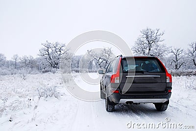 Winter car Stock Photo